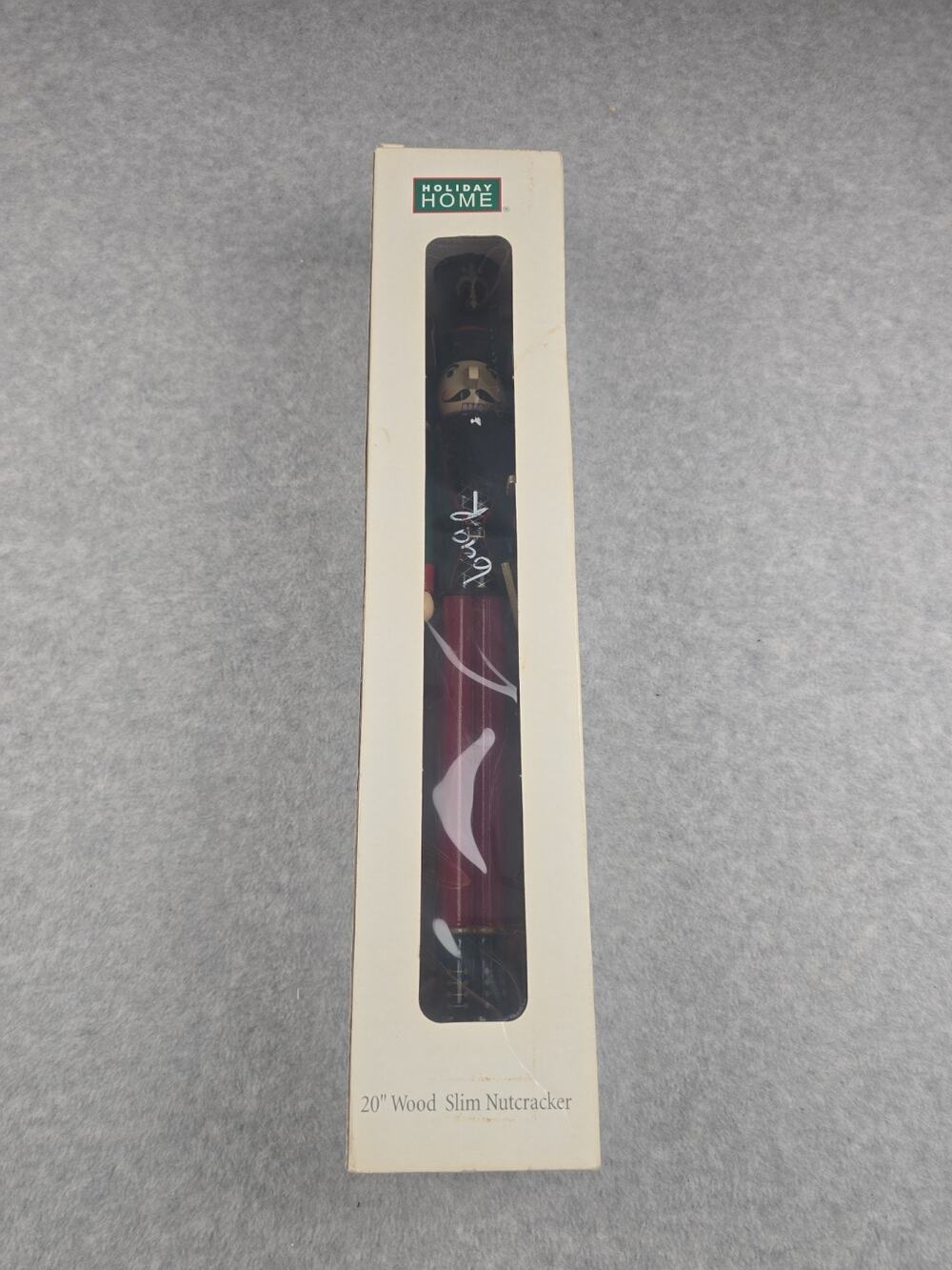 NIOB Holiday Home 20 Inch Wood Slim Nutcracker